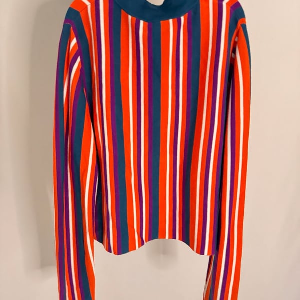 Victor Glemaud x Target Striped Mock Neck Pullover Sweater