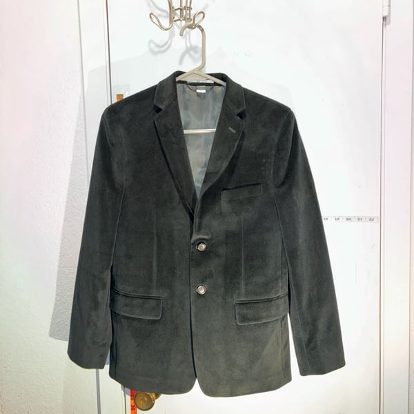 No: Class Club Velvet Blazer Jacket Size 16 green