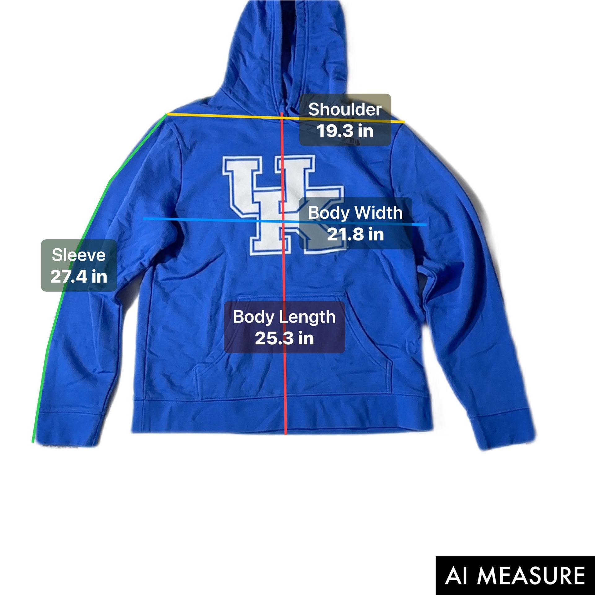 Fanatics Men's Kentucky Wildcats Royal Primary Logo Pullover Hoodie 8