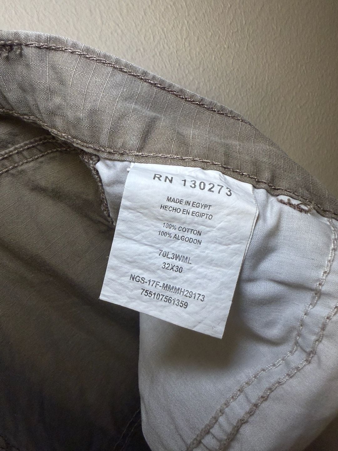 Wrangler Authentic Issue Men's Cargo Pants, Brown 7