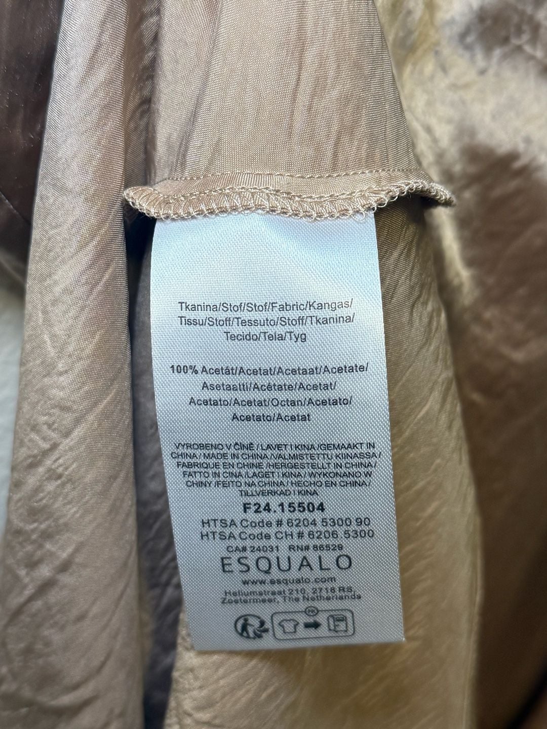 Esqualo Crushed Satin Skirt in Light Sand, Versatile, Easy to Style, Wedding 5