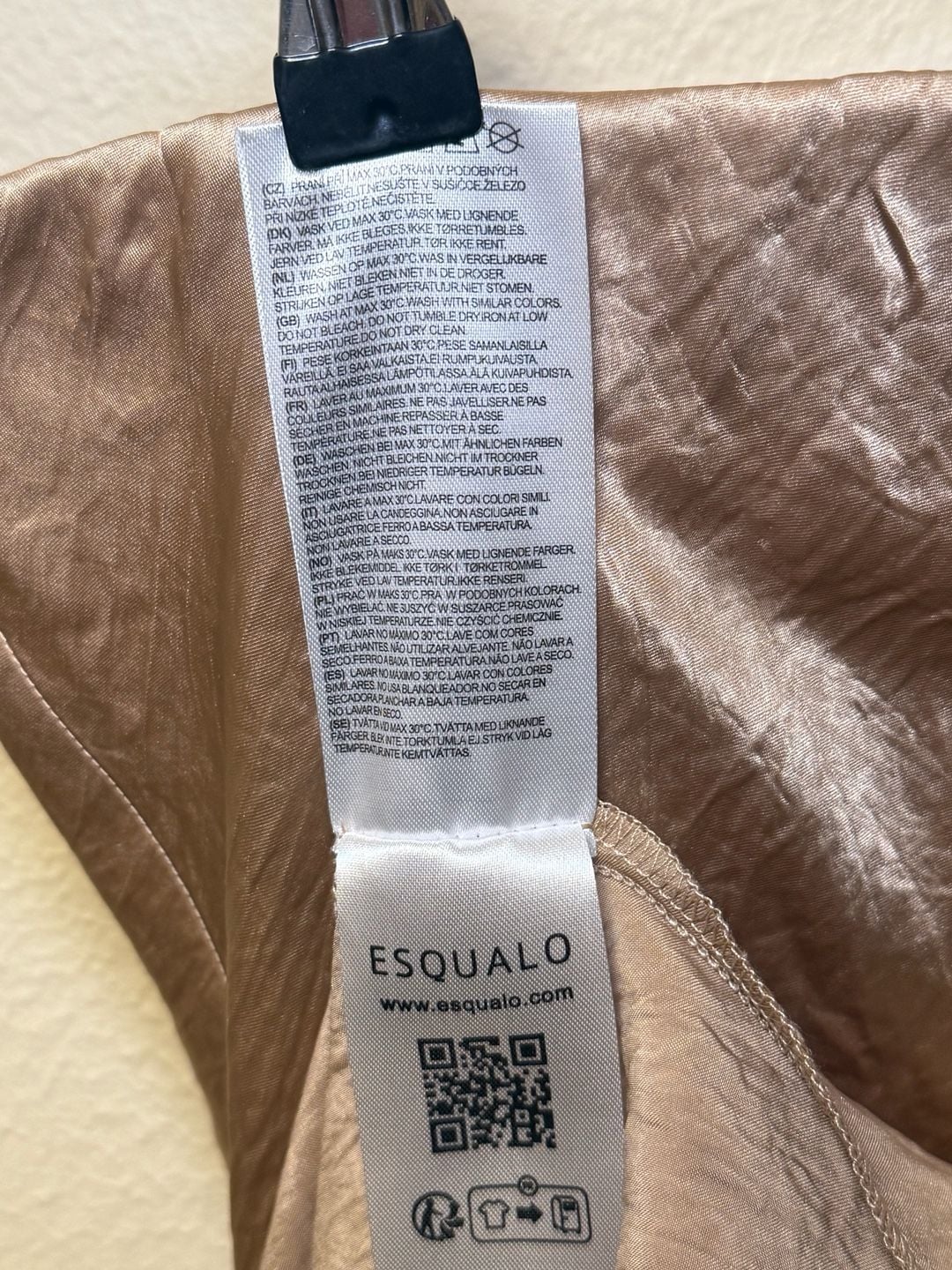 Esqualo Crushed Satin Skirt in Light Sand, Versatile, Easy to Style, Wedding 6