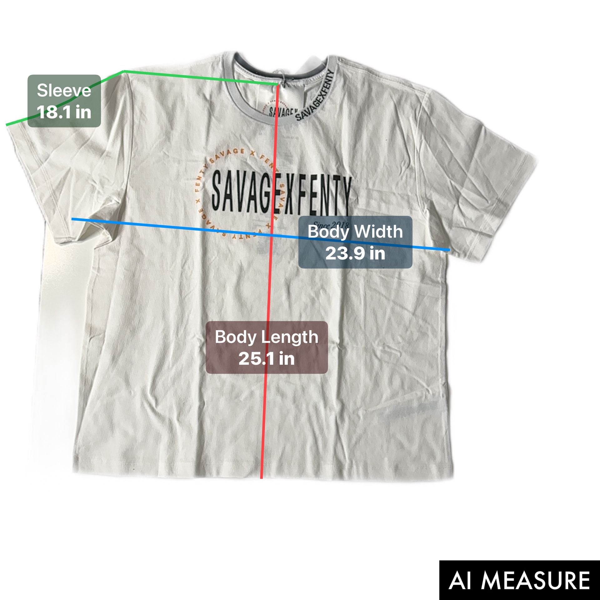 Savage X Fenty Xssential Heavy Jersey Scope Graphic Cropped Tee - White 7