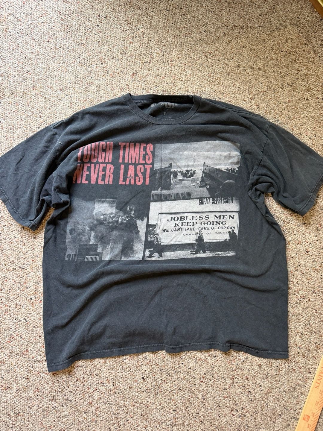 Ranger Up Tough Times Never Last Graphic T-Shirt Size XL 2