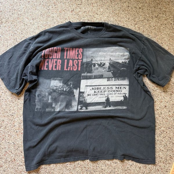 Ranger Up Tough Times Never Last Graphic T-Shirt Size XL