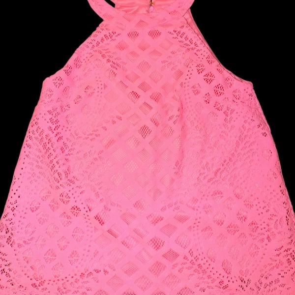 Lilly Pulitzer girls pelican pink pineapple Shift Dress sz Small