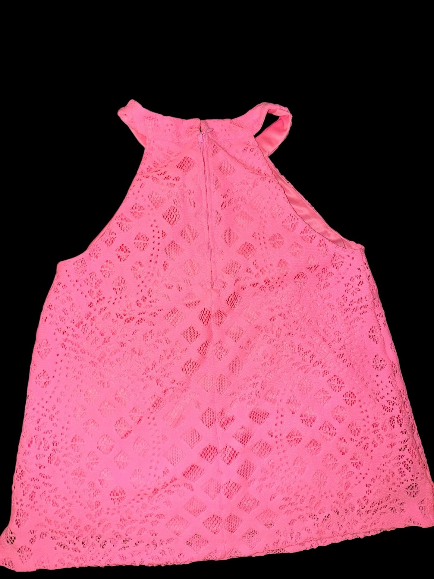 Lilly Pulitzer girls pelican pink pineapple Shift Dress sz Small 2