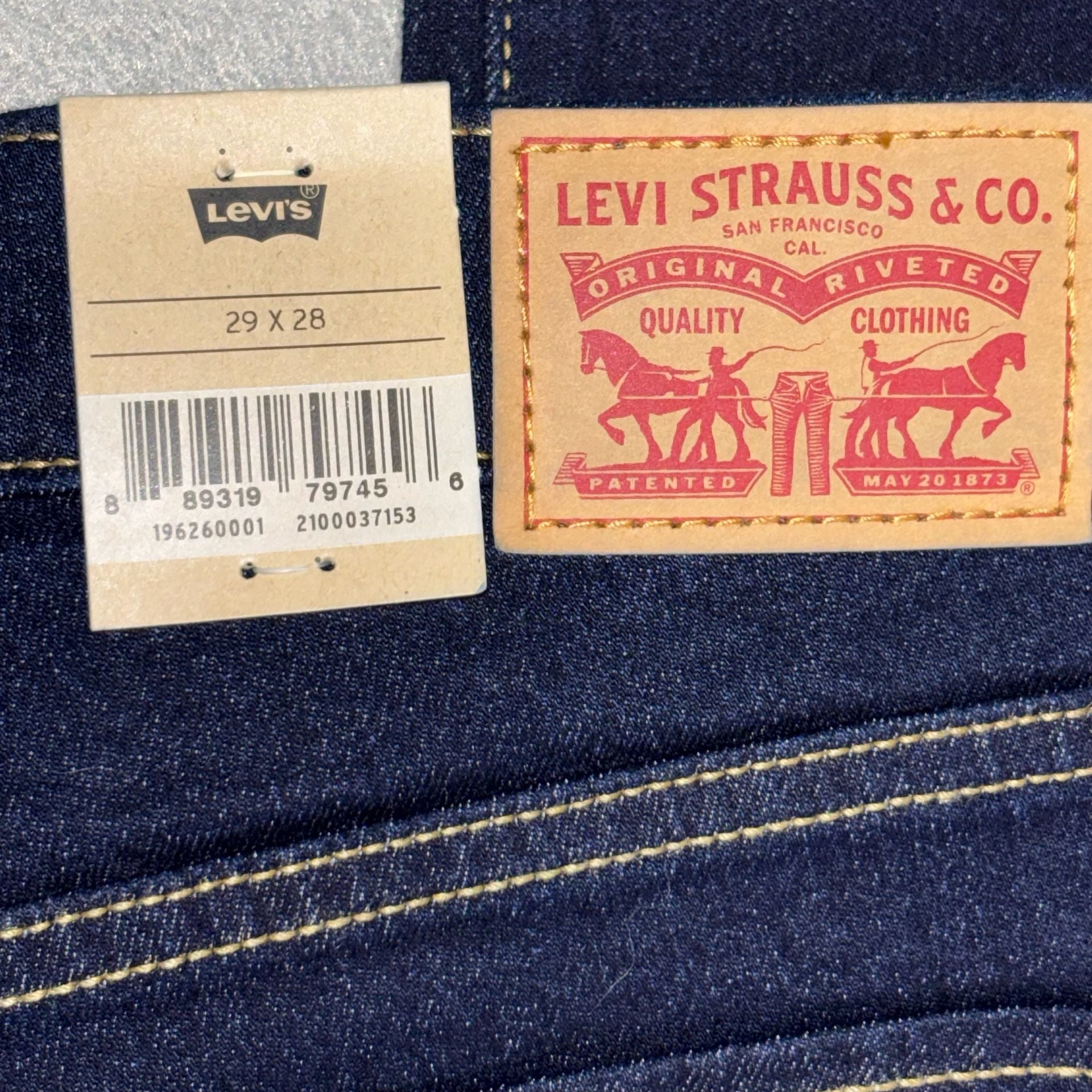 Levi's 311 Shaping Skinny Jeans Womens Size 29 x 28 Dark Indigo Casual NWT 10