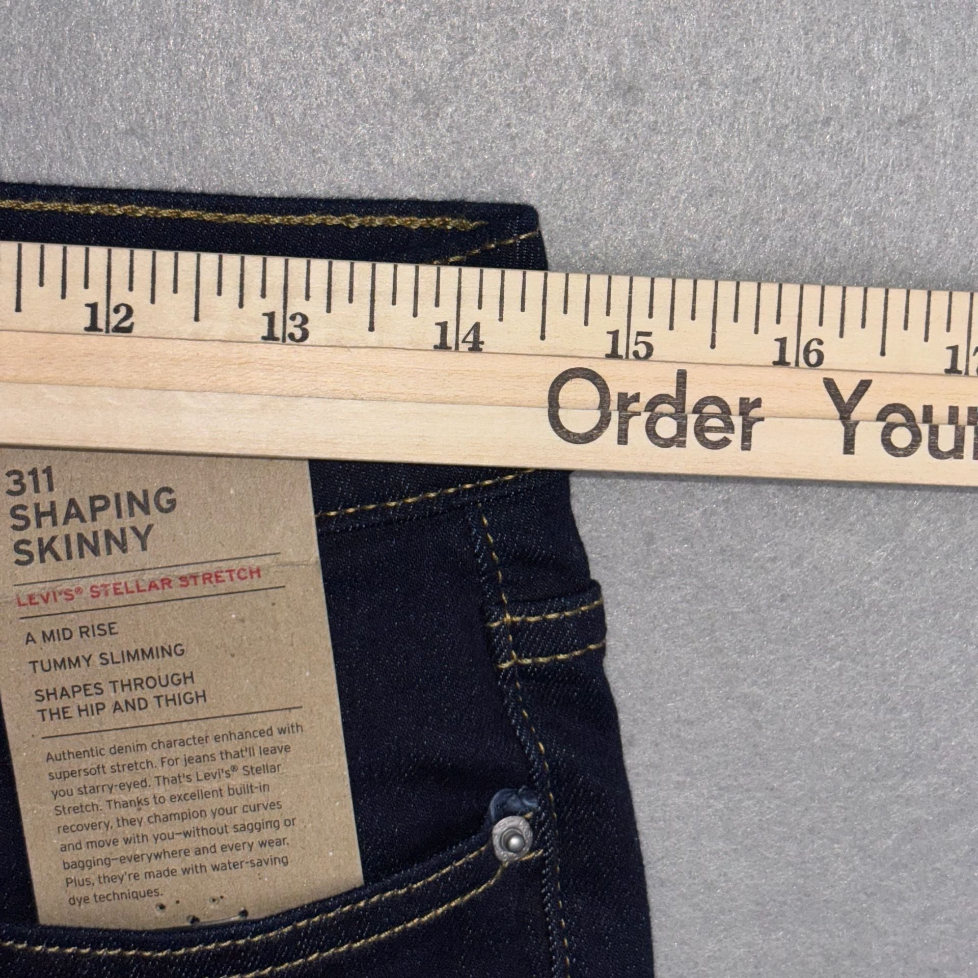 Levi's 311 Shaping Skinny Jeans Womens Size 29 x 28 Dark Indigo Casual NWT 12