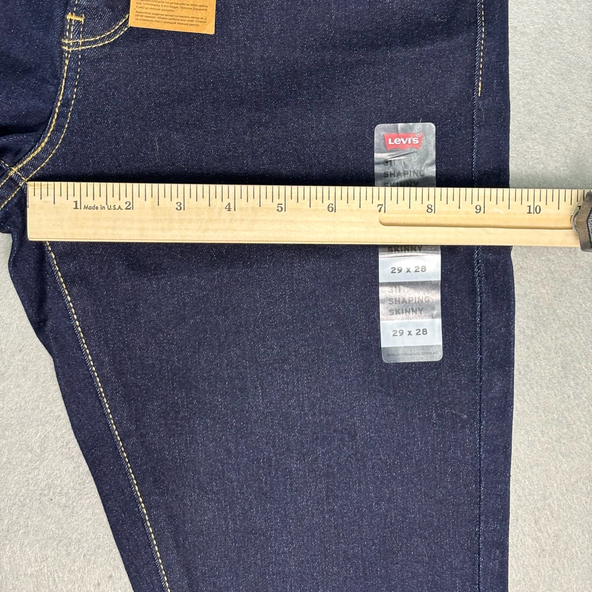 Levi's 311 Shaping Skinny Jeans Womens Size 29 x 28 Dark Indigo Casual NWT 15