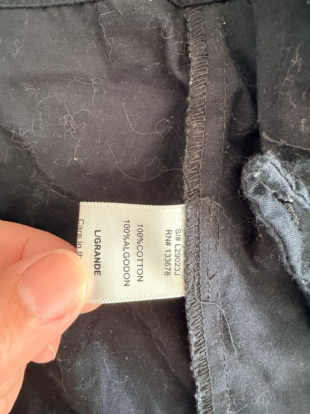 Love Tree Navy Blue Cotton Hooded Utility Jacket Size Large 4