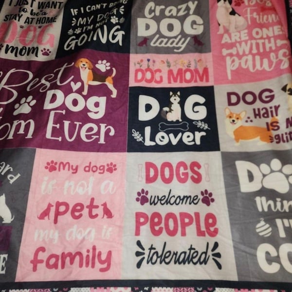 Dog Mom blanket