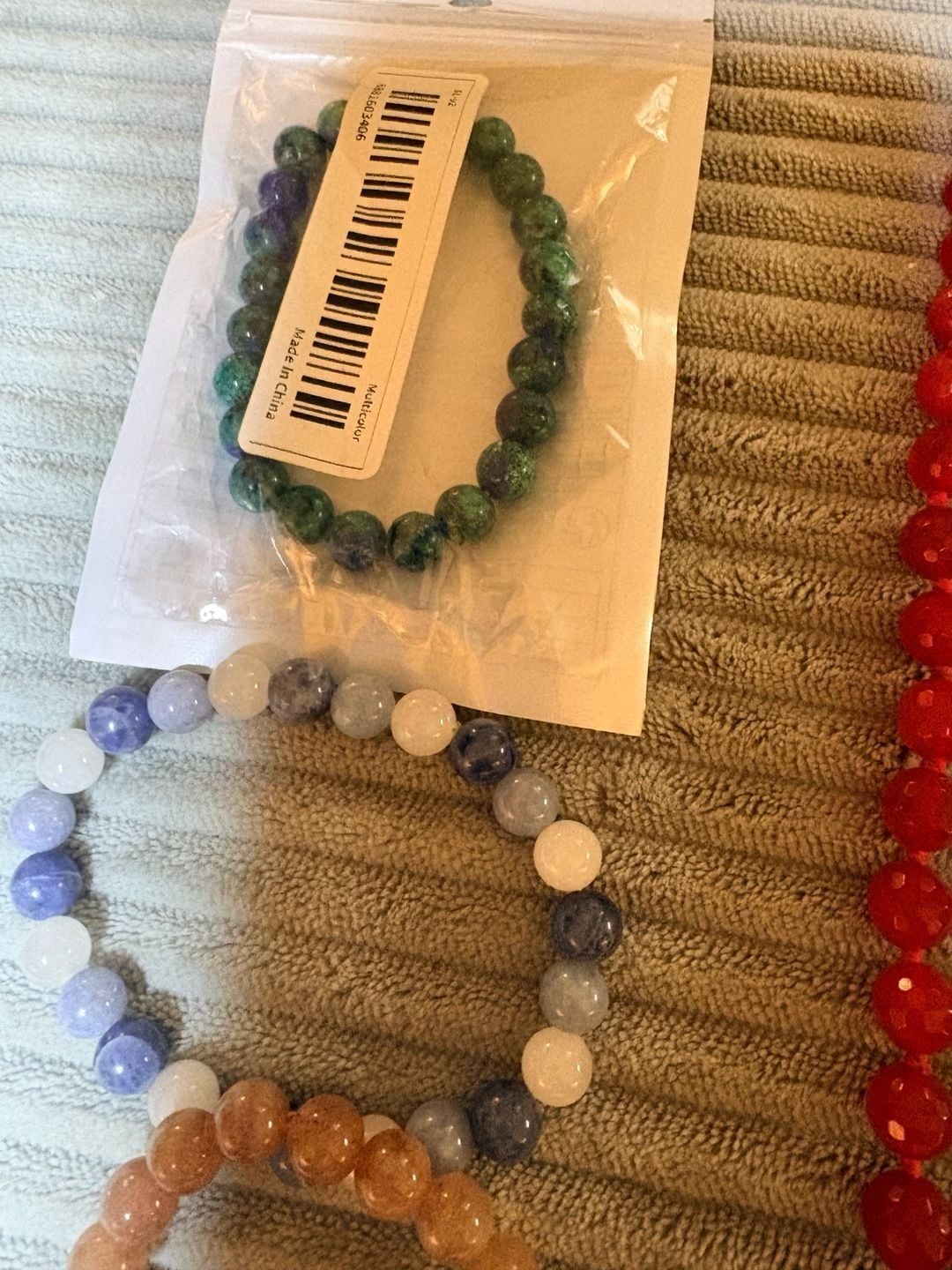 Beaded Jewelry Lot Wooden and Stone Necklaces and Bracelets 8