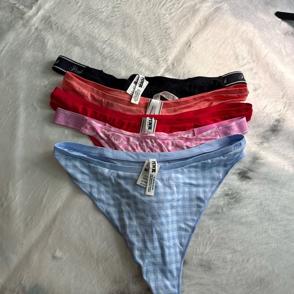 PINK bundle multi color thongs- XL, XXL