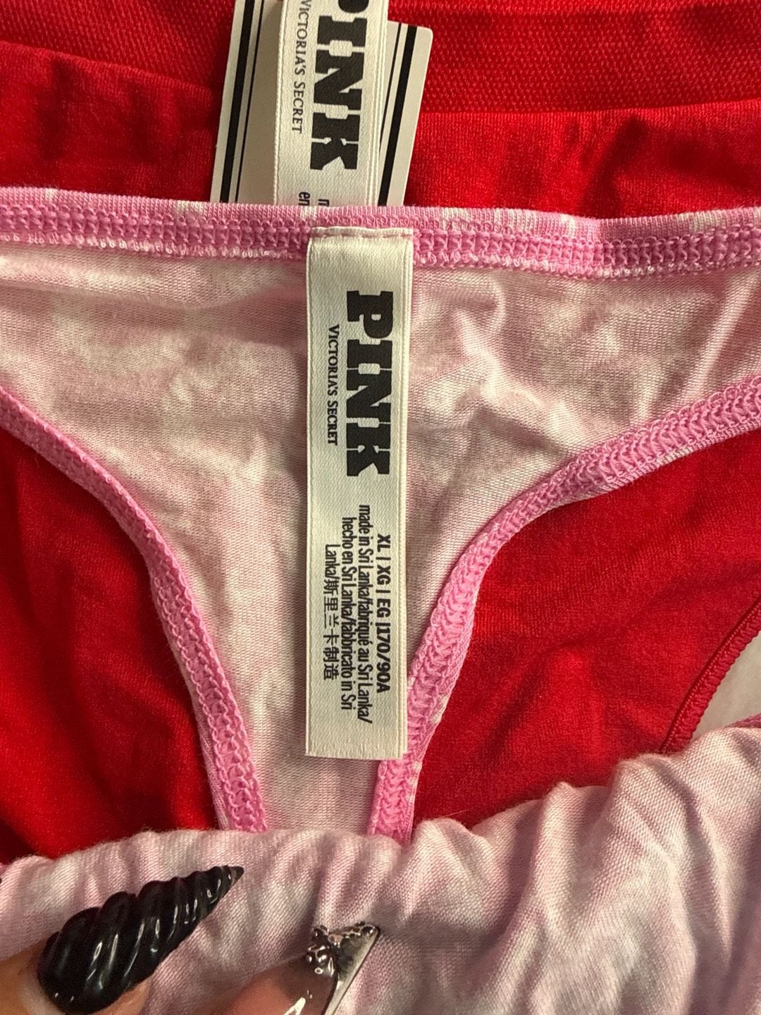 PINK bundle multi color thongs- XL, XXL 3