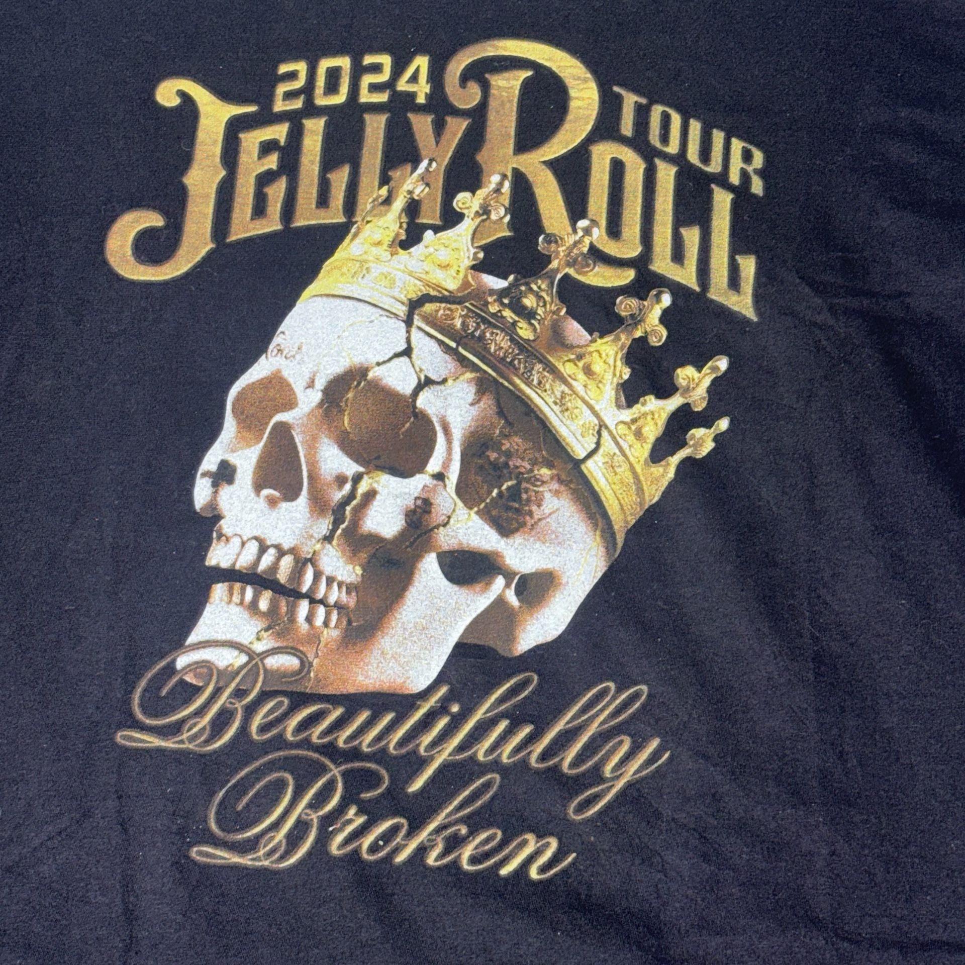Jelly Roll 2024 Beautifully Broken Tour T-Shirt Size XL 4