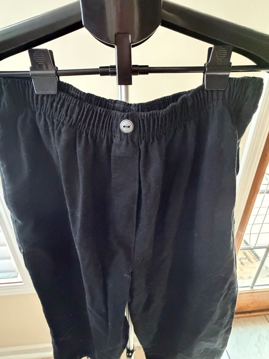 Woman Within Black Elastic Waist Straight Leg Pants Size 18W 3