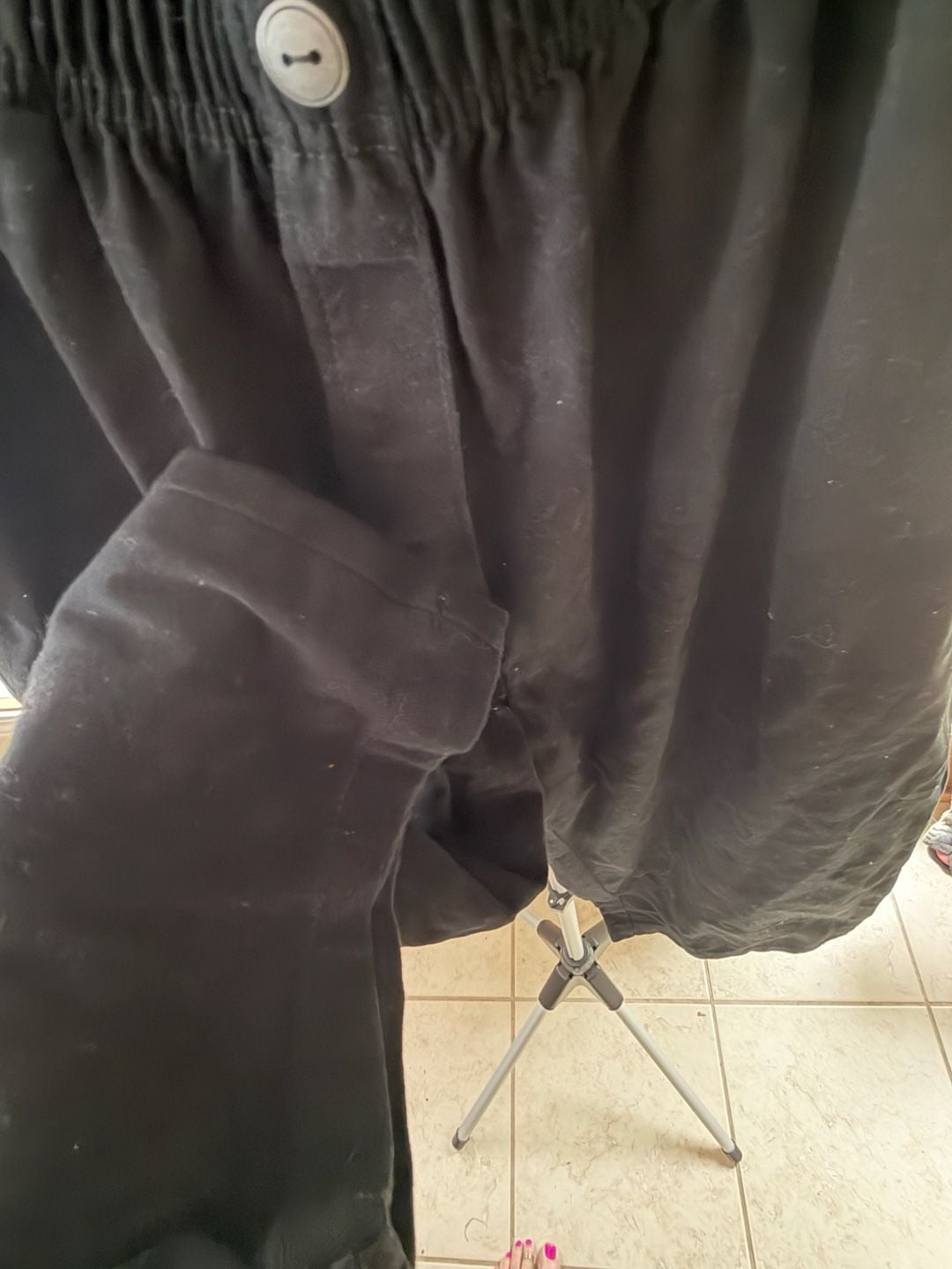 Woman Within Black Elastic Waist Straight Leg Pants Size 18W 5