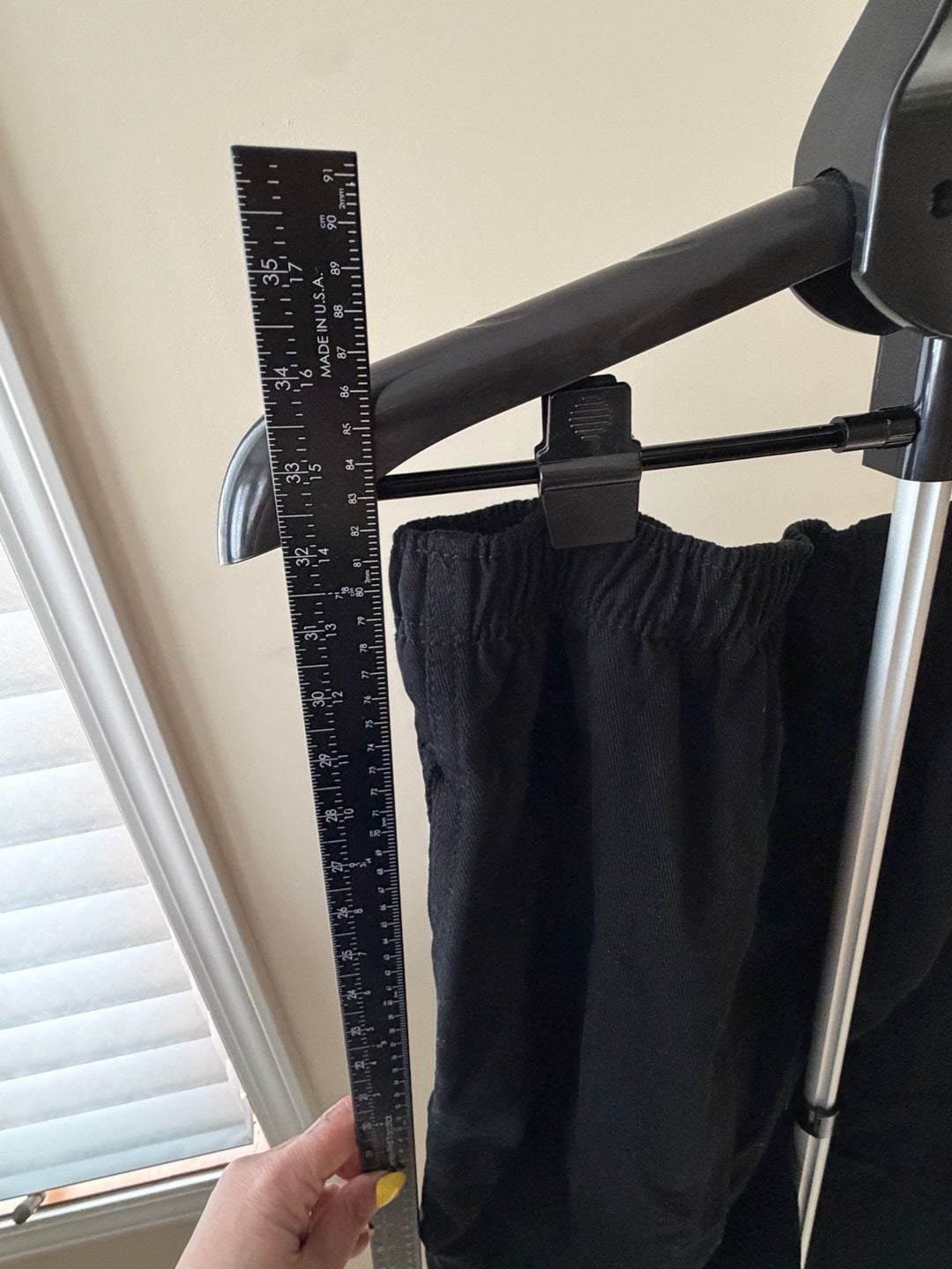 Woman Within Black Elastic Waist Straight Leg Pants Size 18W 9