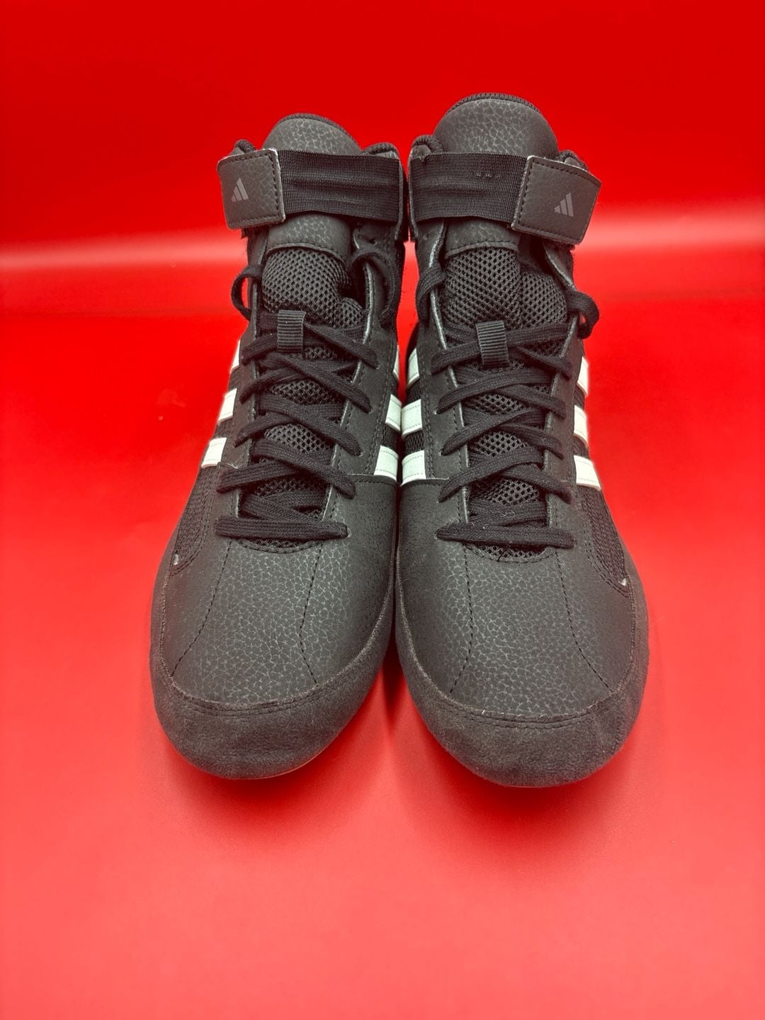 Adidas HVC 2 Wrestling Shoes Black White Gum Size 9.5 2