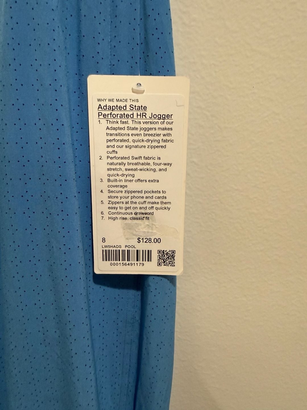 NWT Lululemon Adapted State High-Rise Jogger Blue size 6 7