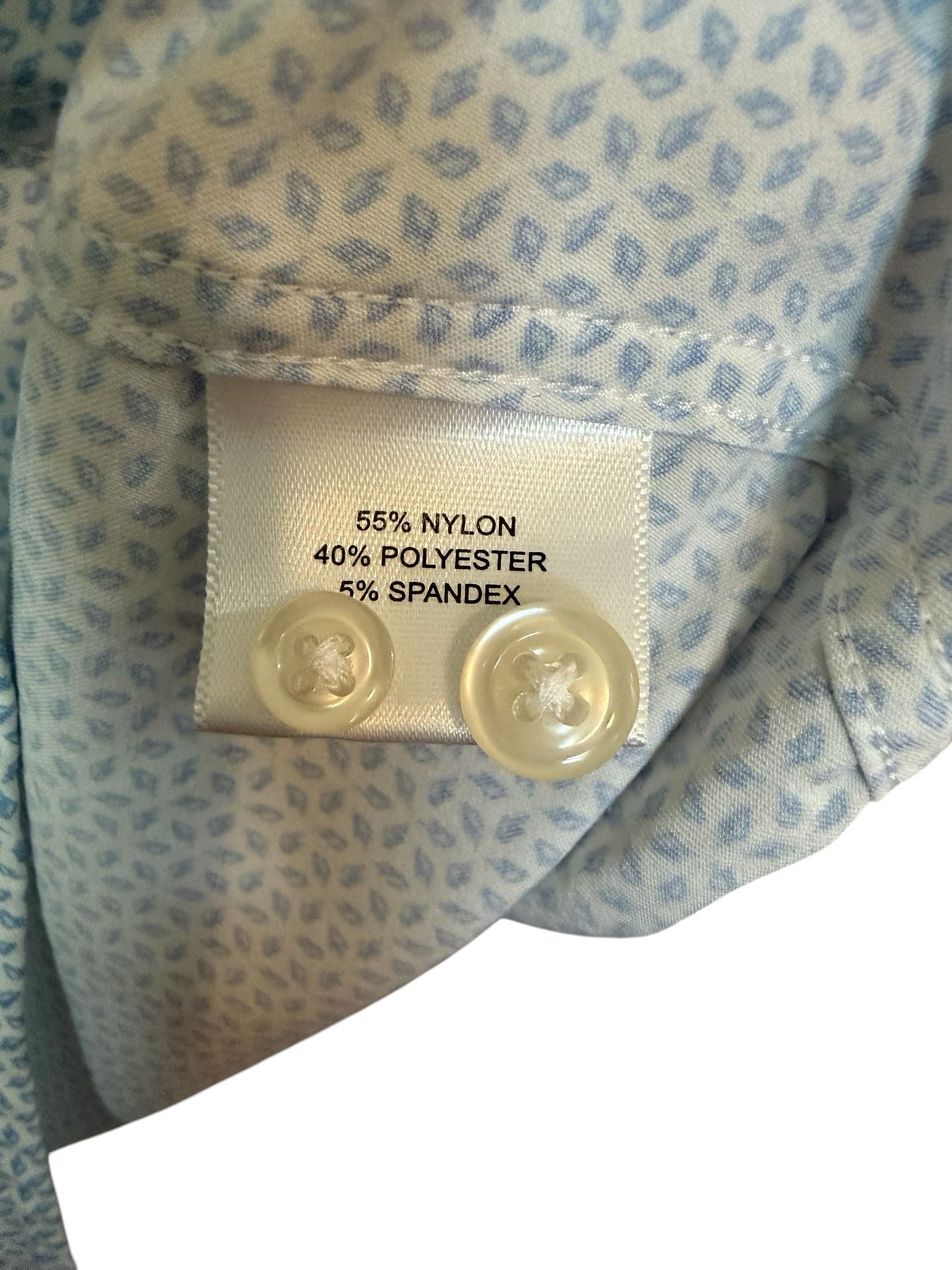 Peter Millar Summer Comfort Blue Diamond Print Performance Shirt Size XL 9