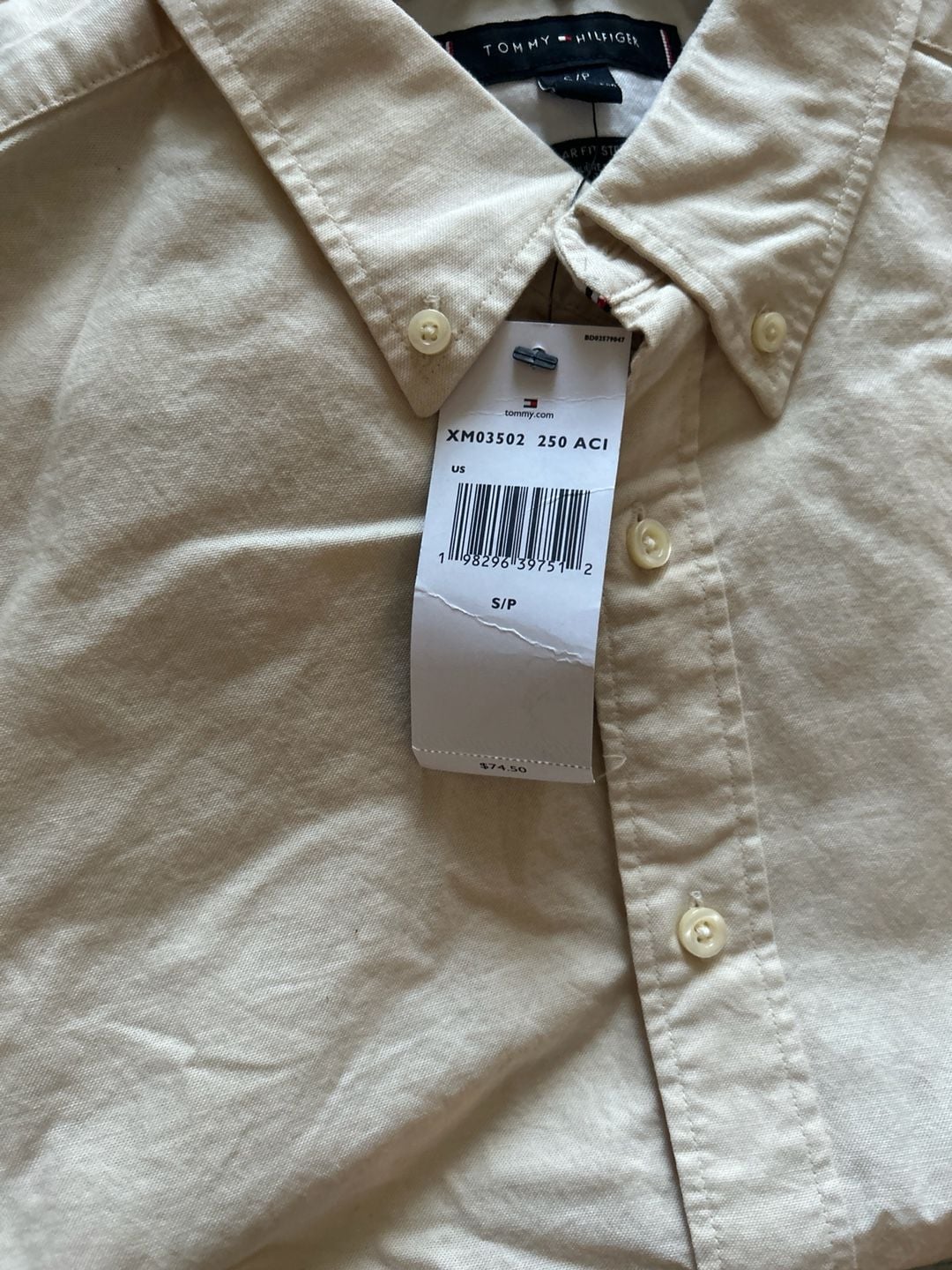 Tommy Hilfiger Regular Fit Stretch Long Sleeve Button Down Shirt Size S 7
