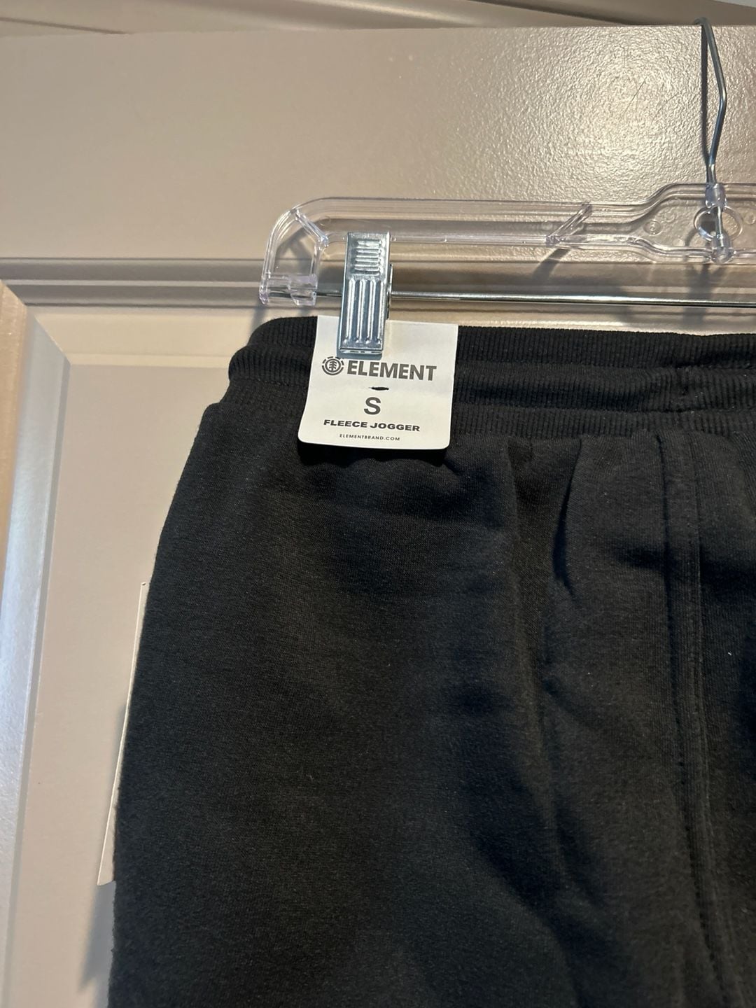 Element Triple Logo Fleece Joggers Black Size S 7