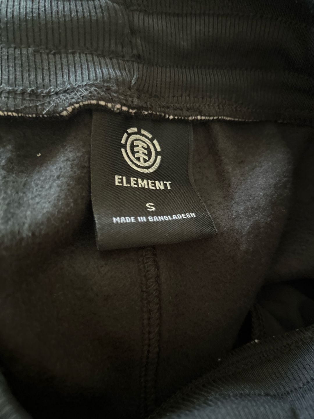 Element Triple Logo Fleece Joggers Black Size S 8