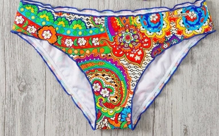 NEW Luli Fama La Mezquita Paisley Floral Underwire Bikini Set Size XL 9