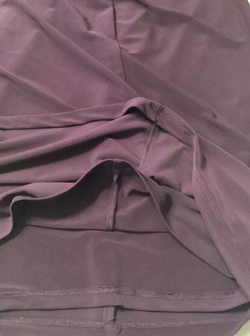 Lauren Ralph Lauren Purple Faux Wrap Sheath Dress with Satin Waist Size 8 7