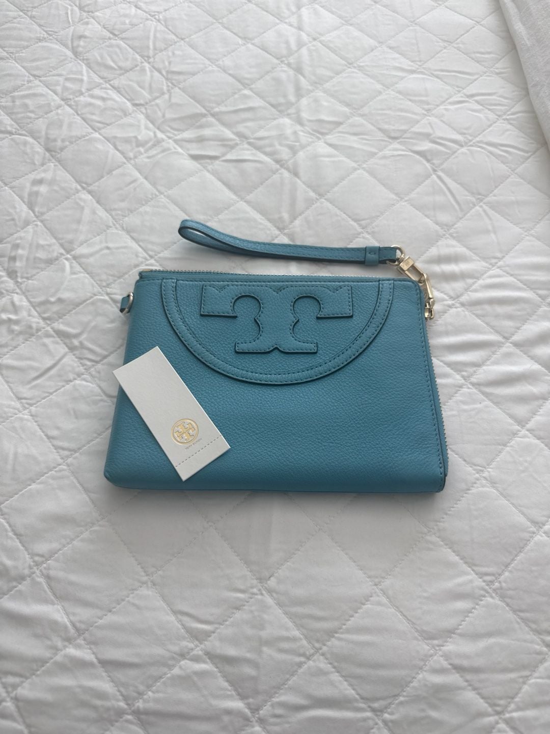 Tory Burch All-T Large Wristlet Juniper Berry OS 1