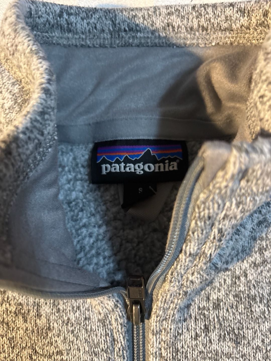 Patagonia Better Sweater 1/4-Zip Fleece Pullover Grey Size S 4