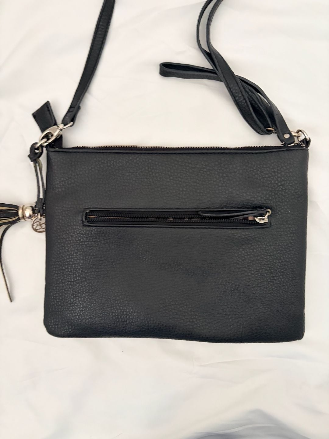 Jessica Simpson Colorblock Tassel Crossbody Wristlet Bag 6