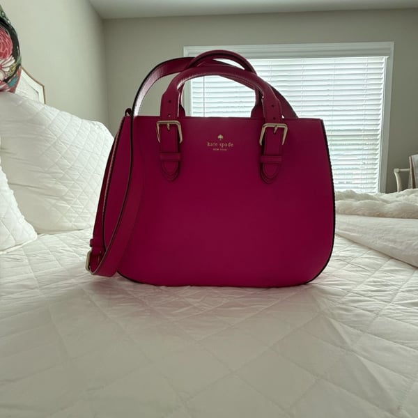 Kate Spade Laurel Way Reese Medium Saffiano Leather Satchel Pink