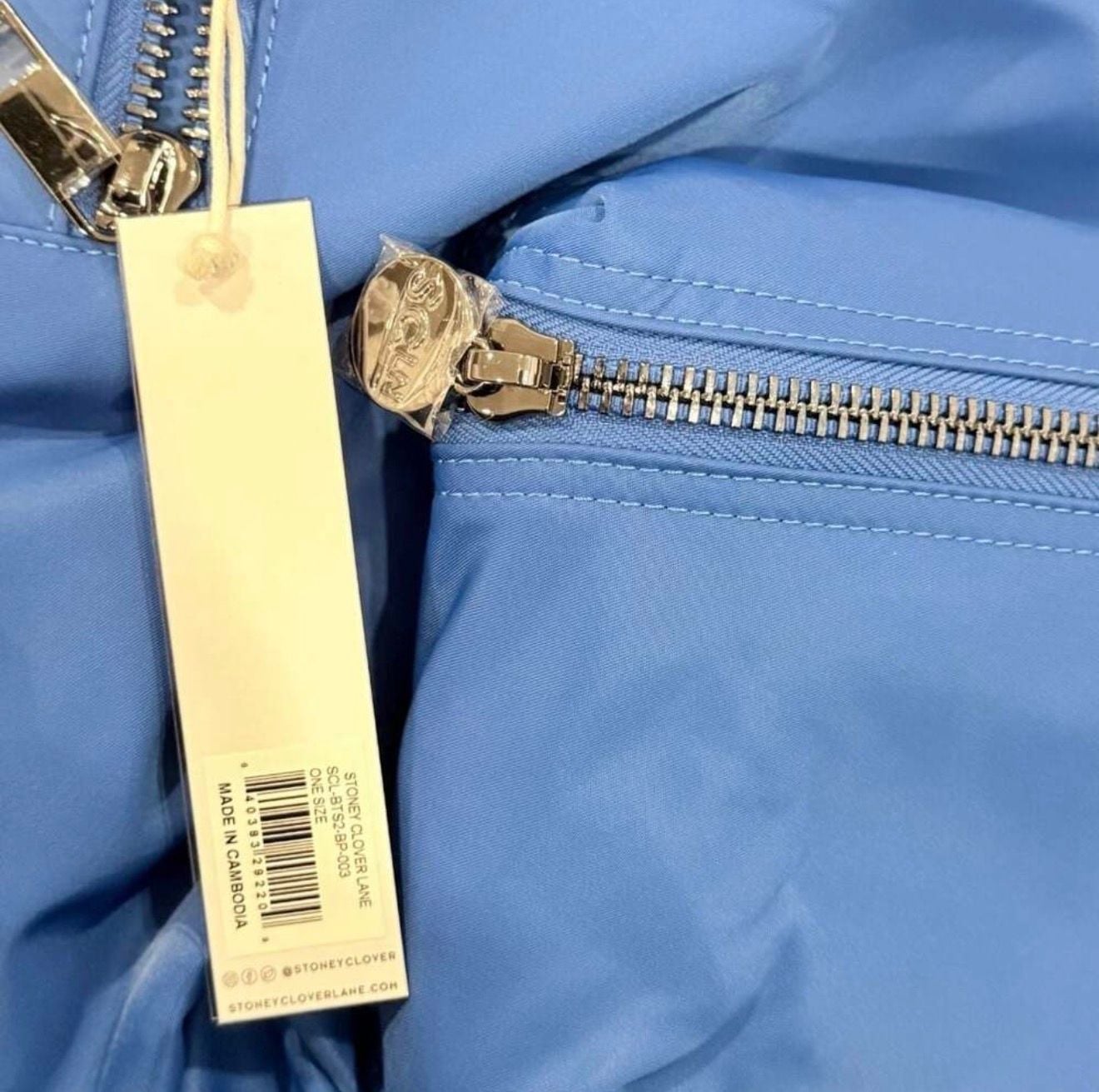Stoney Clover Lane Classic Nylon Backpack Blue 4
