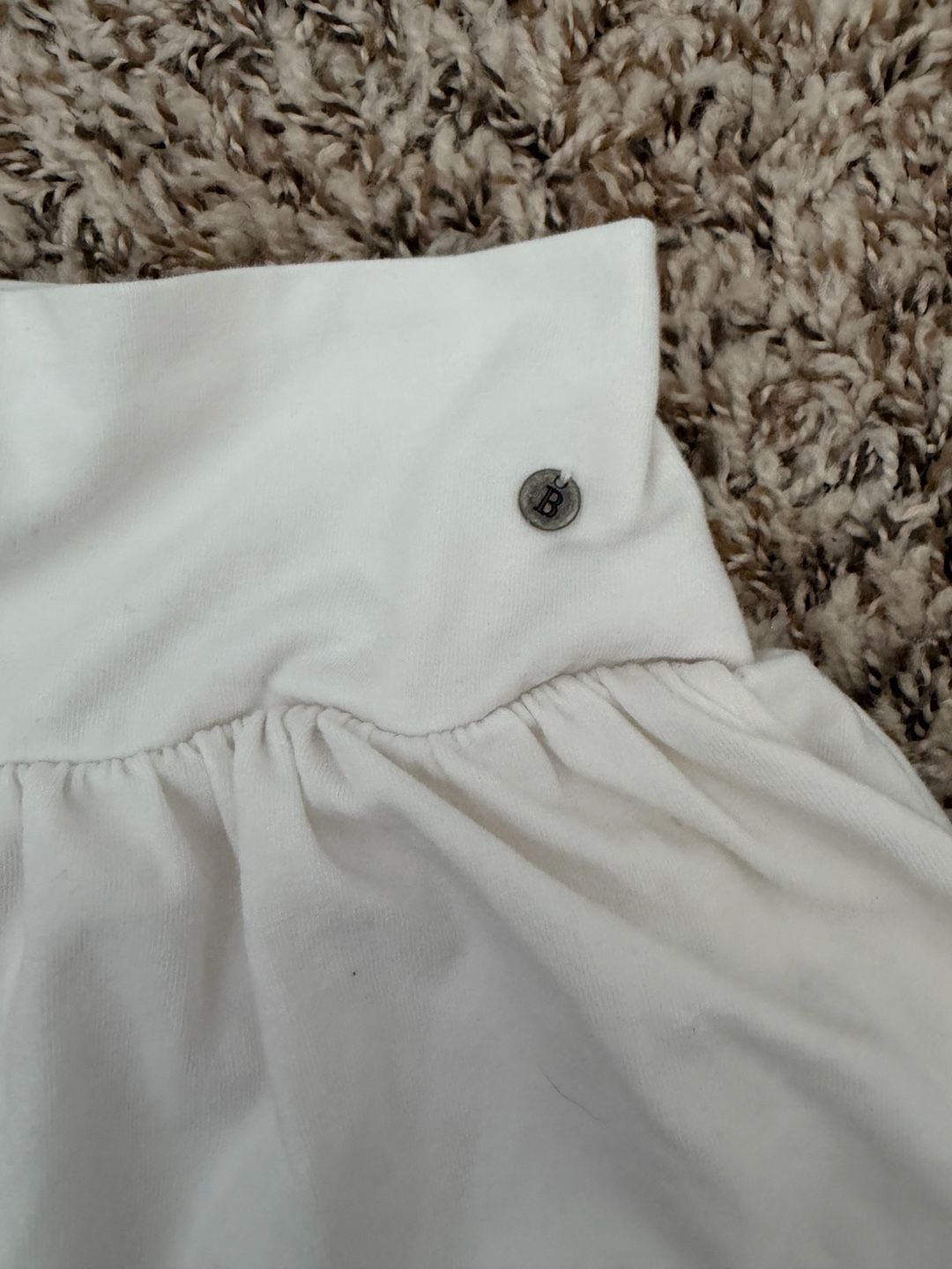 Brownie White Ruffle Bubble Skort Size XXS 6