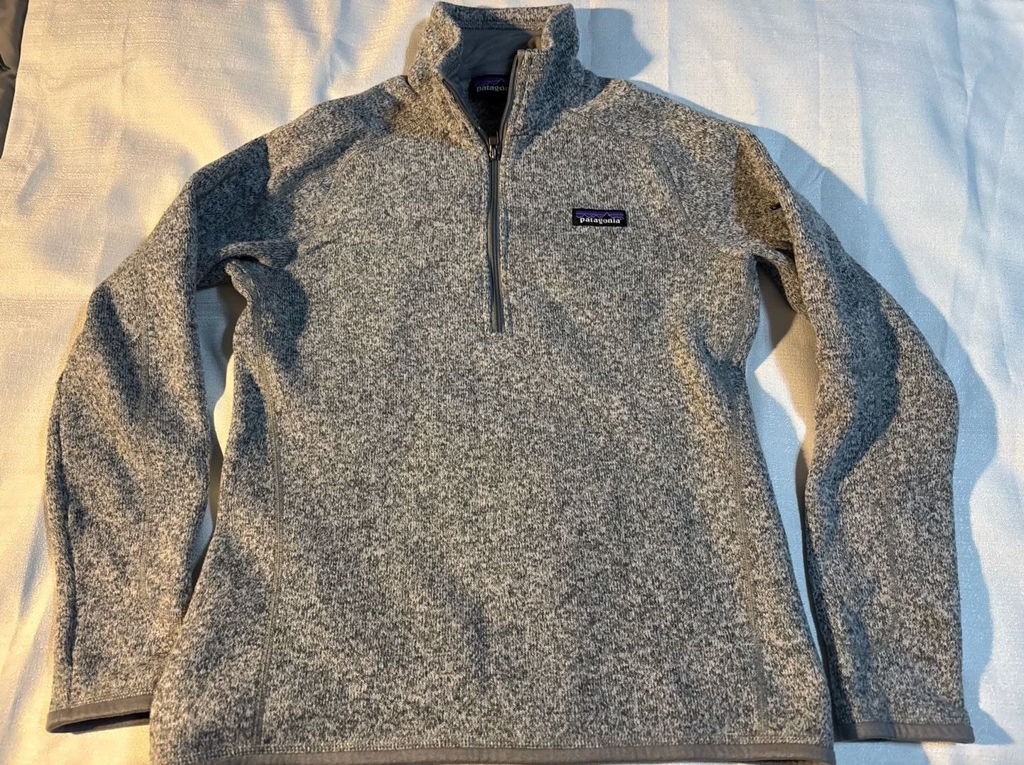 Patagonia Better Sweater 1/4-Zip Fleece Pullover Grey Size S 2