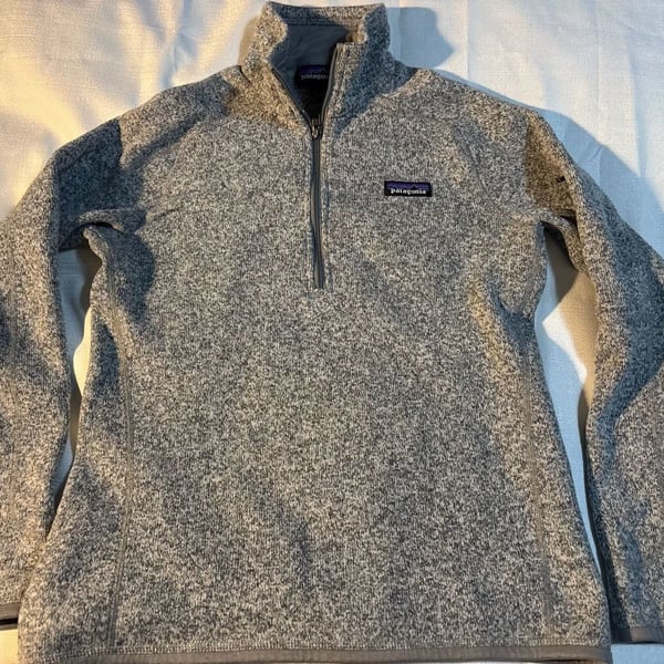 Patagonia Better Sweater 1/4-Zip Fleece Pullover Grey Size S
