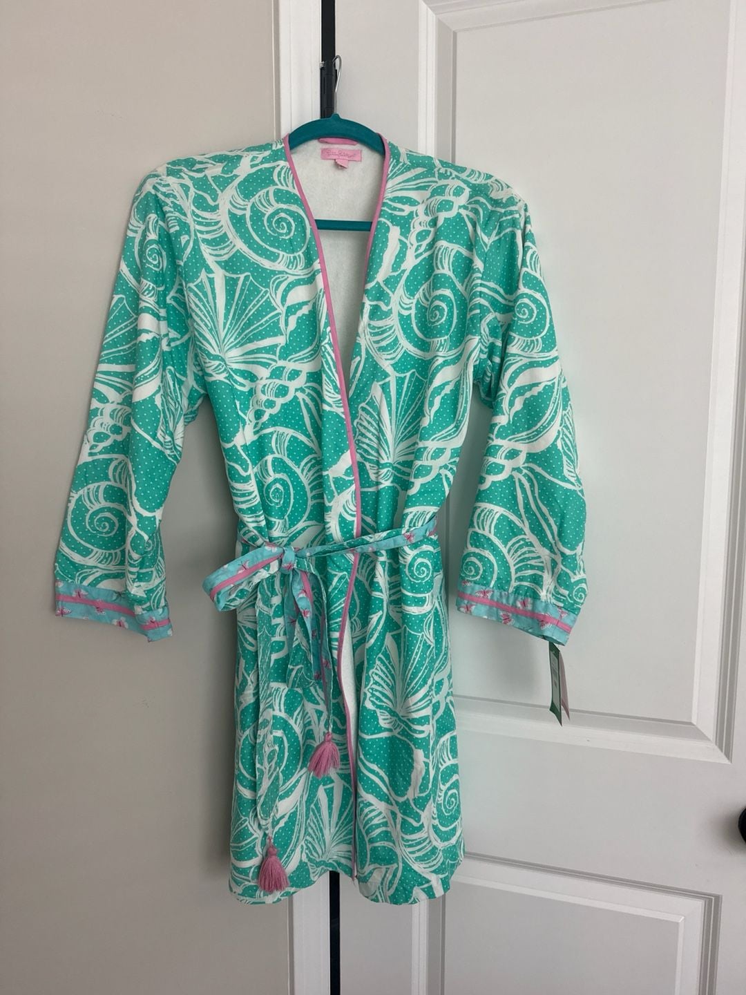 Lilly Pulitzer Clammies 'N' Jammies Terry Robe Size S 2