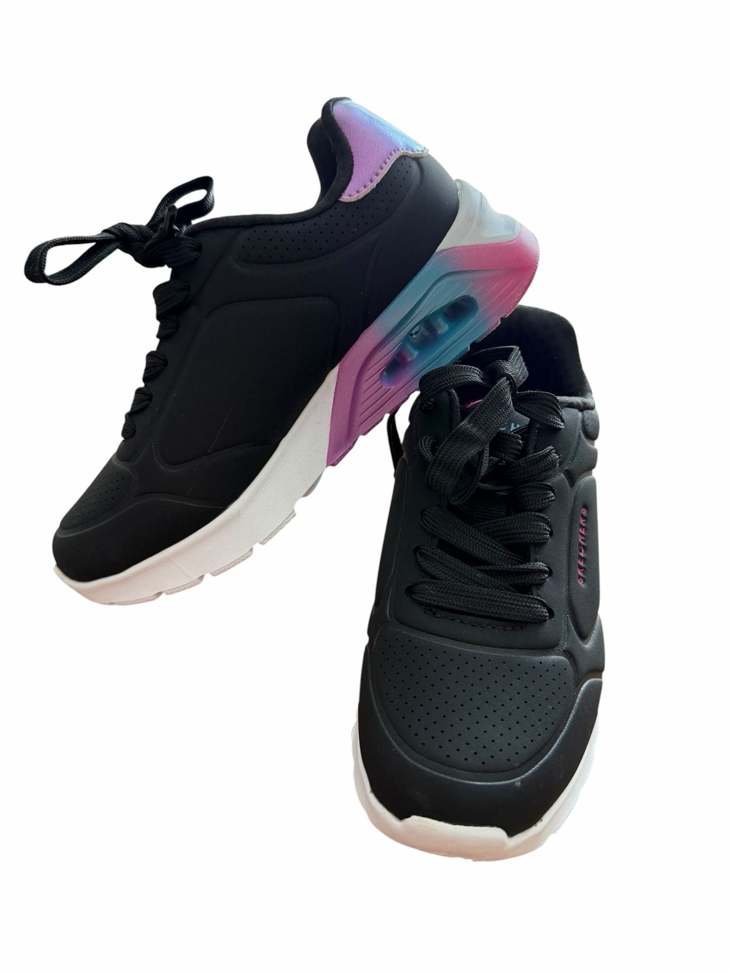 New! Skechers Kids Girls Uno Lite-Metallic Blast Sneakers sz 13 2