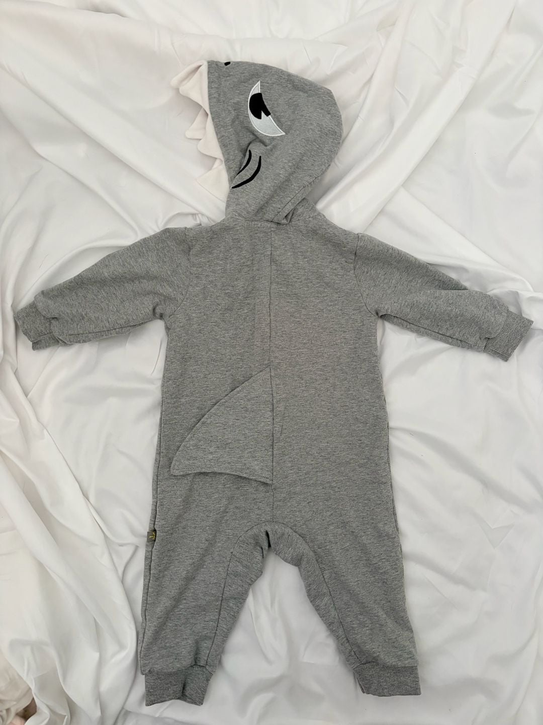 PatPat Baby Shark Hooded Romper Jumpsuit Size 90 5