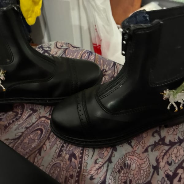 TuffRider Children's Unicorn Starter Front Zip Paddock Boots