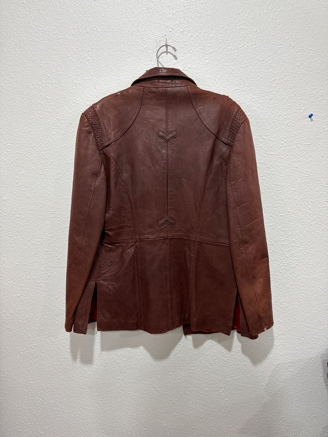 Wilsons House of Suede Vintage 70s Brown Leather Jacket Size 42 7