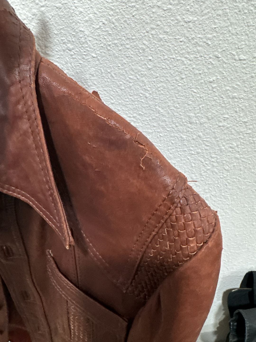 Wilsons House of Suede Vintage 70s Brown Leather Jacket Size 42 10