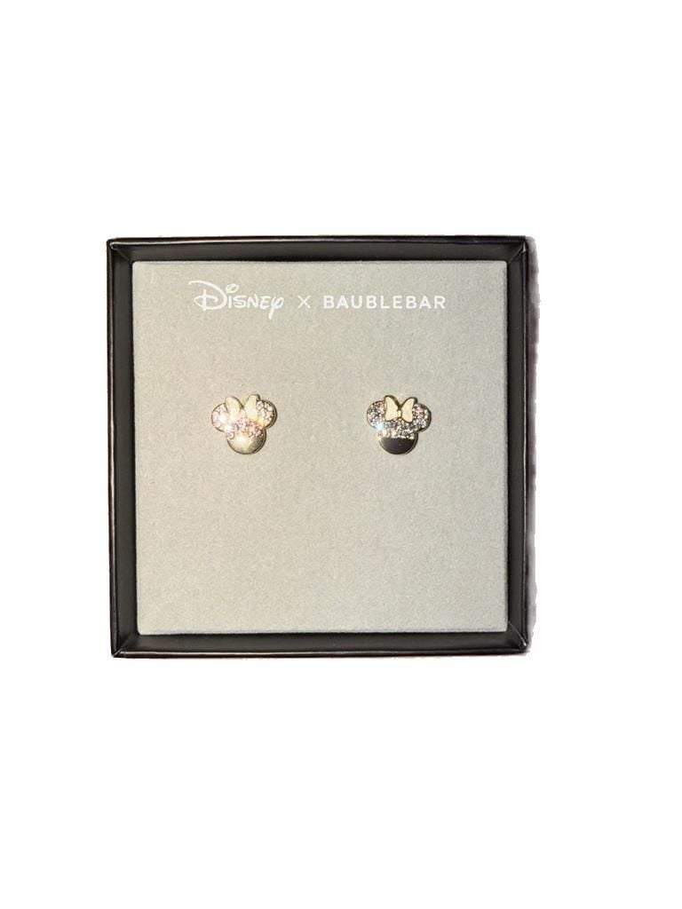 Disney x BaubleBar Minnie Mouse Sparkle Enamel Stud Earrings 2