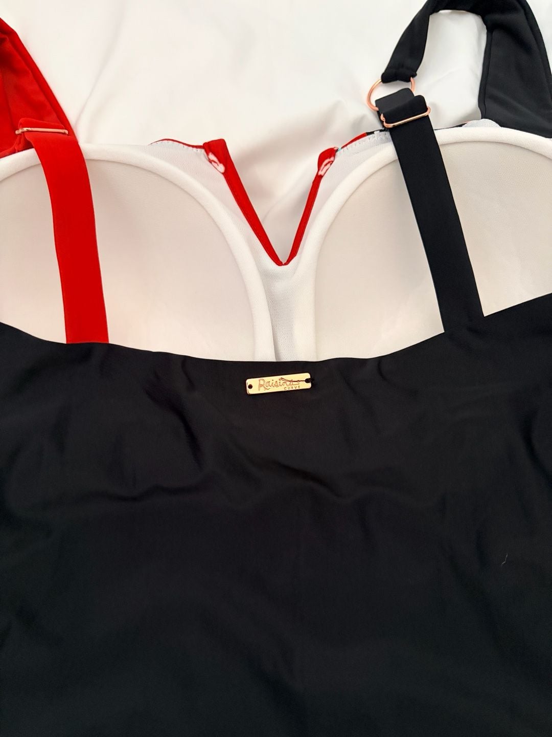 Raisins Curve Floral Colorblock One Piece Swimsuit Size 22W 7