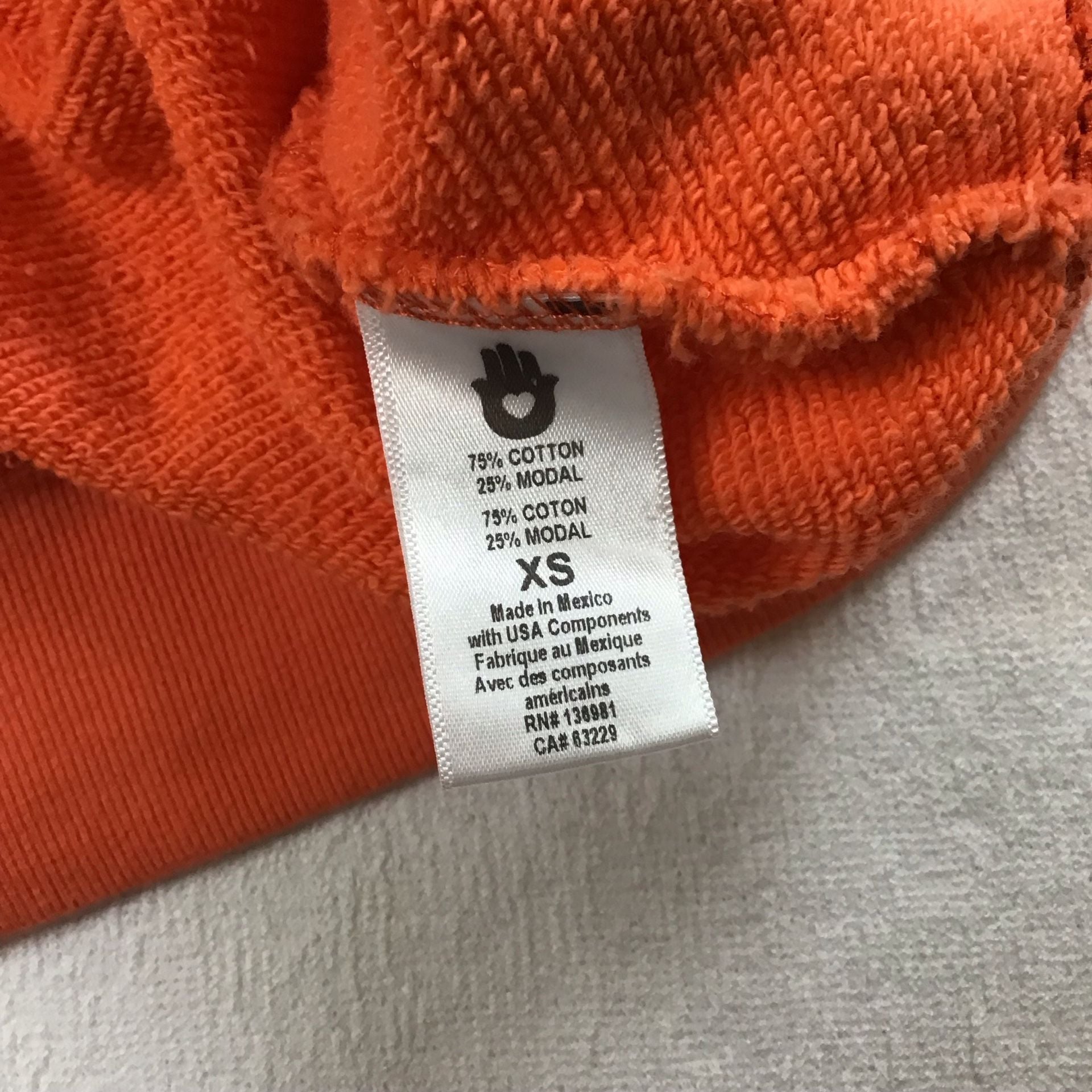 Spiritual Gangster Heart Forever Crew Sweatshirt Orange Size XS 8