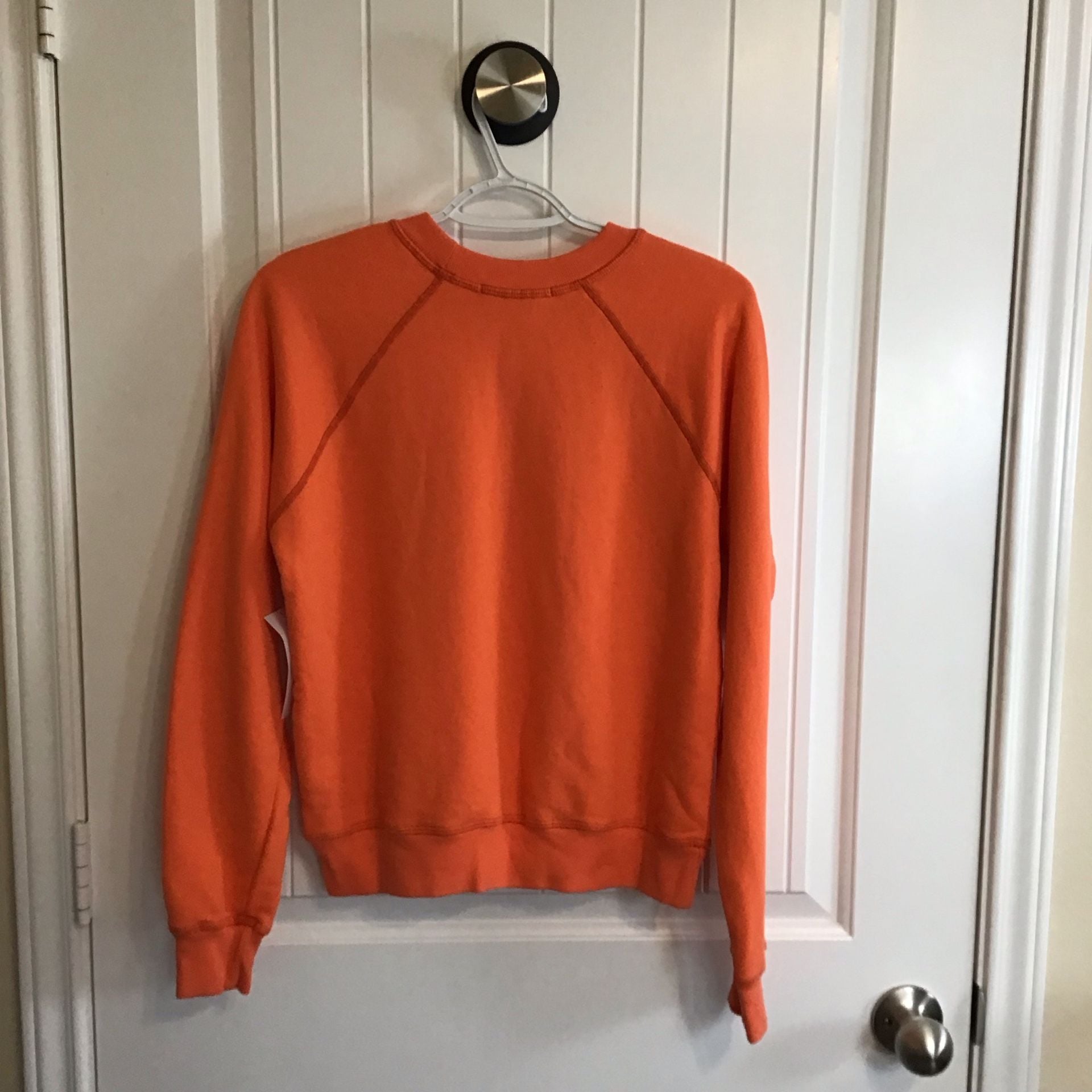Spiritual Gangster Heart Forever Crew Sweatshirt Orange Size XS 5
