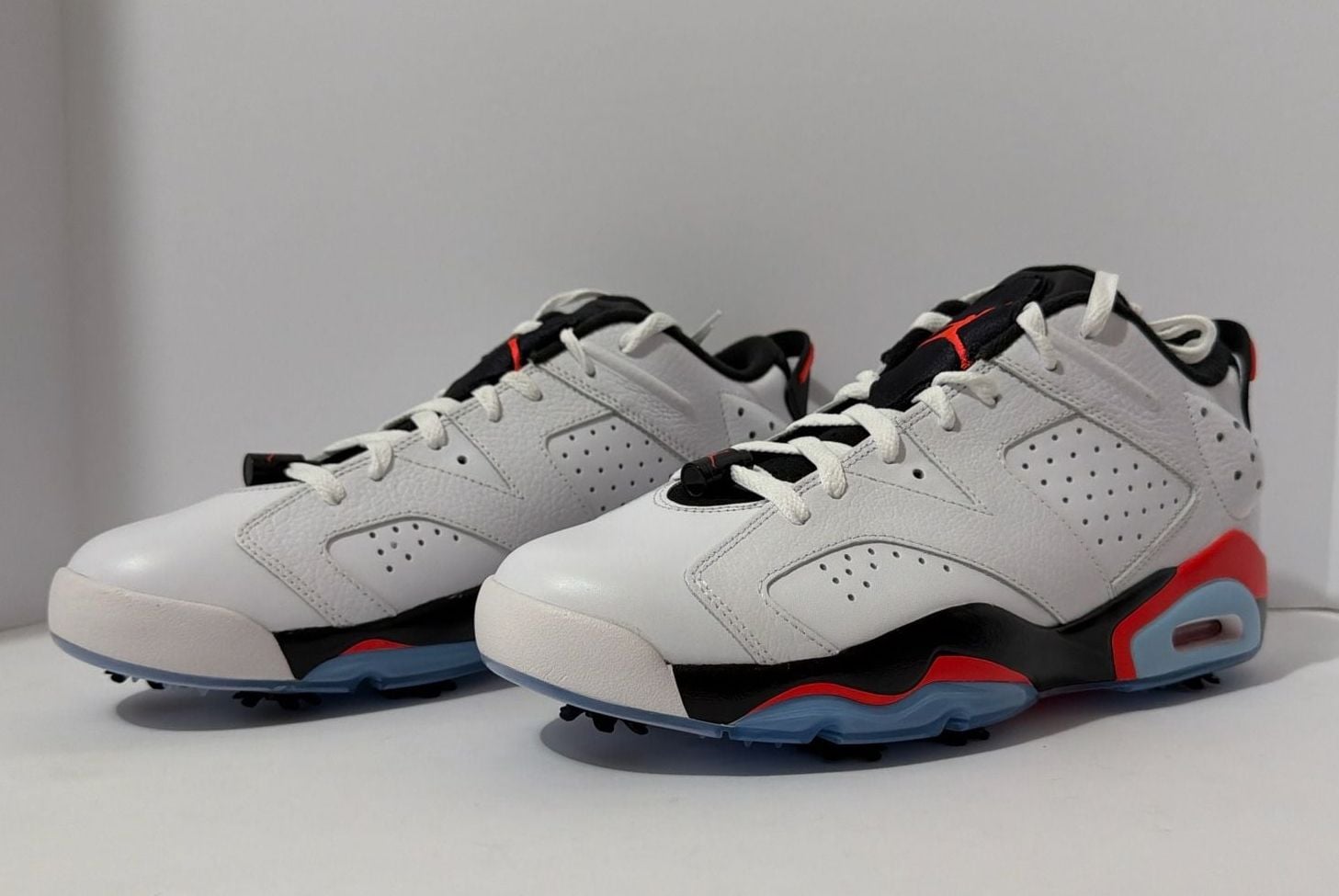 Nike Air Jordan 6 Retro Low Golf Shoes in the 'White Infrared' Size 12 Mens 2